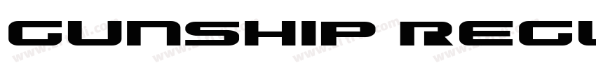 Gunship Regular字体转换